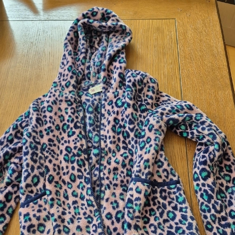 Leopard Print Hooded Jacket